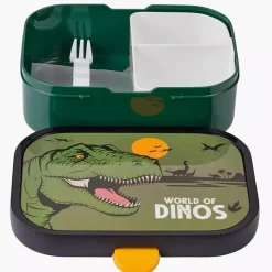Zestaw lunchbox i bidon w dinozaury MEPAL CAMPUS 1150 ml zielony
