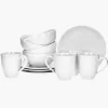 Zestaw śniadaniowy różyczki DUKA SARA 12 elementów porcelana