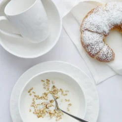 Zestaw śniadaniowy różyczki DUKA SARA 12 elementów porcelana