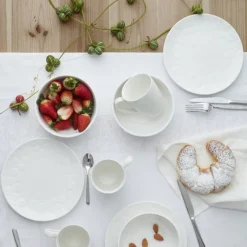 Zestaw śniadaniowy różyczki DUKA SARA 12 elementów porcelana