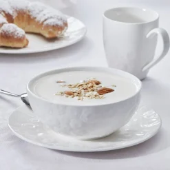 Zestaw śniadaniowy różyczki DUKA SARA 12 elementów porcelana