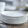 Zestaw obiadowy DUKA TIME 18 elementów biały porcelana