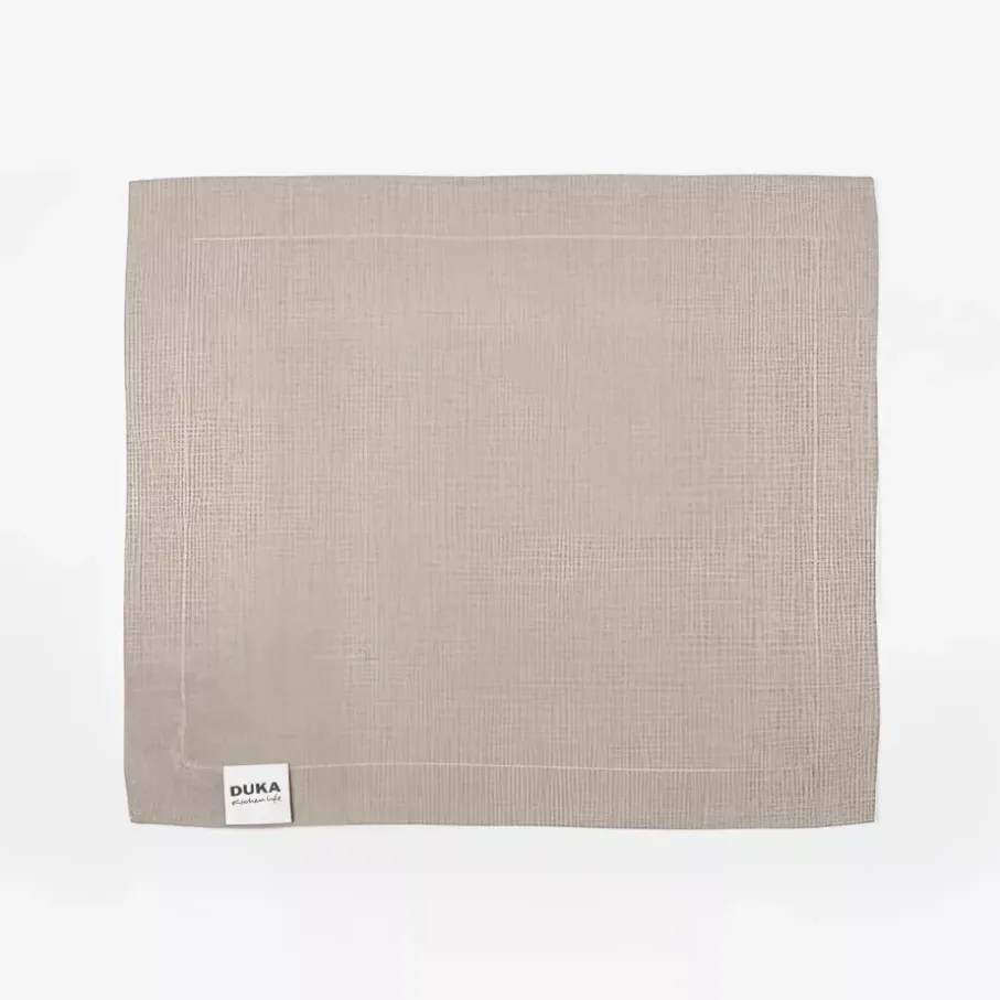 Zestaw 2 serwetek DUKA LYCKLIG 40x40 cm 100% len beżowy